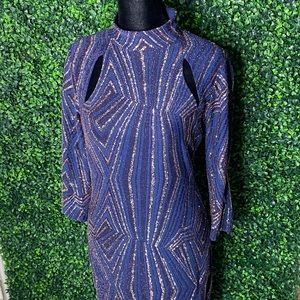 Glitter Bodycon Stretch Night Dress